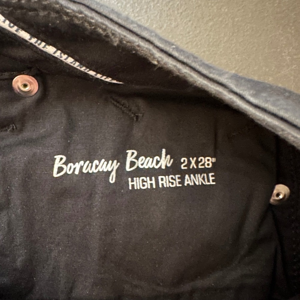 Tommy Bahama Boracay Pants NWT Women 2 (27x28) Black High Rise Ankle $128 - Picture 12 of 13